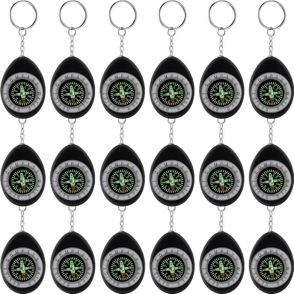 Outdoor Adventure Birthday Party - 6-30 Pcs Small Water Resistant Compass