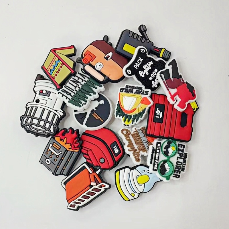 16Pcs Camping Shoe Charms, Out - Outdoor Adventure Birthday Party review and price