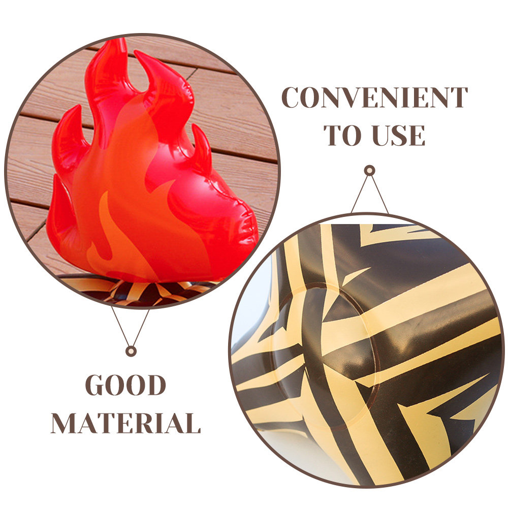 4Pcs Compact Inflatable Campfi - Outdoor Adventure Birthday Party review and price