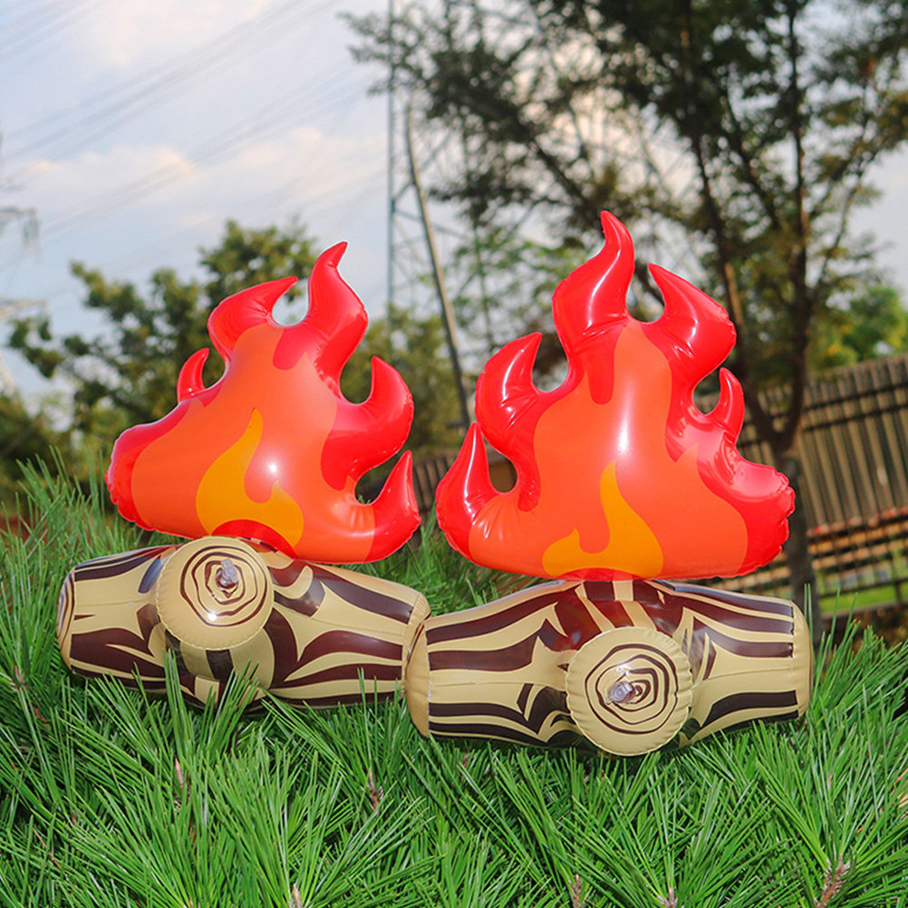 4Pcs Compact Inflatable Campfi - Outdoor Adventure Birthday Party review and price