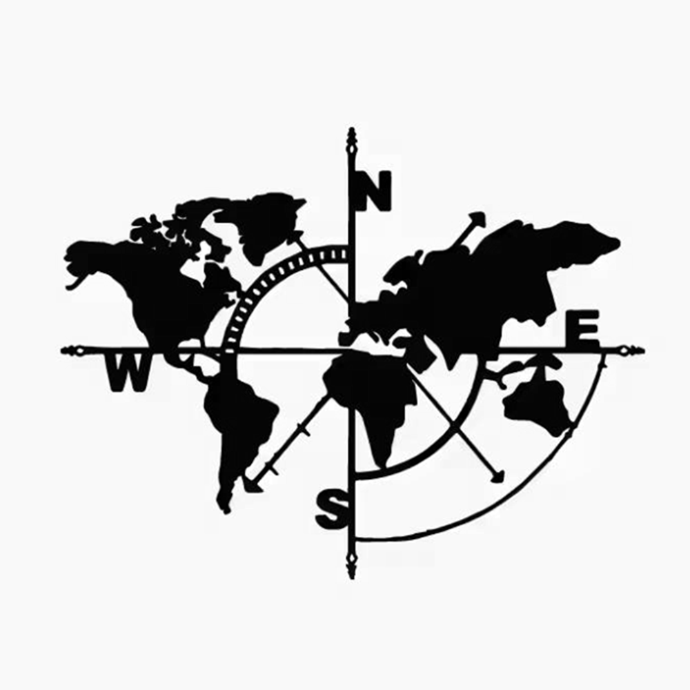 Compass World Map Vinyl Decal, - Outdoor Adventure Jeep review and price