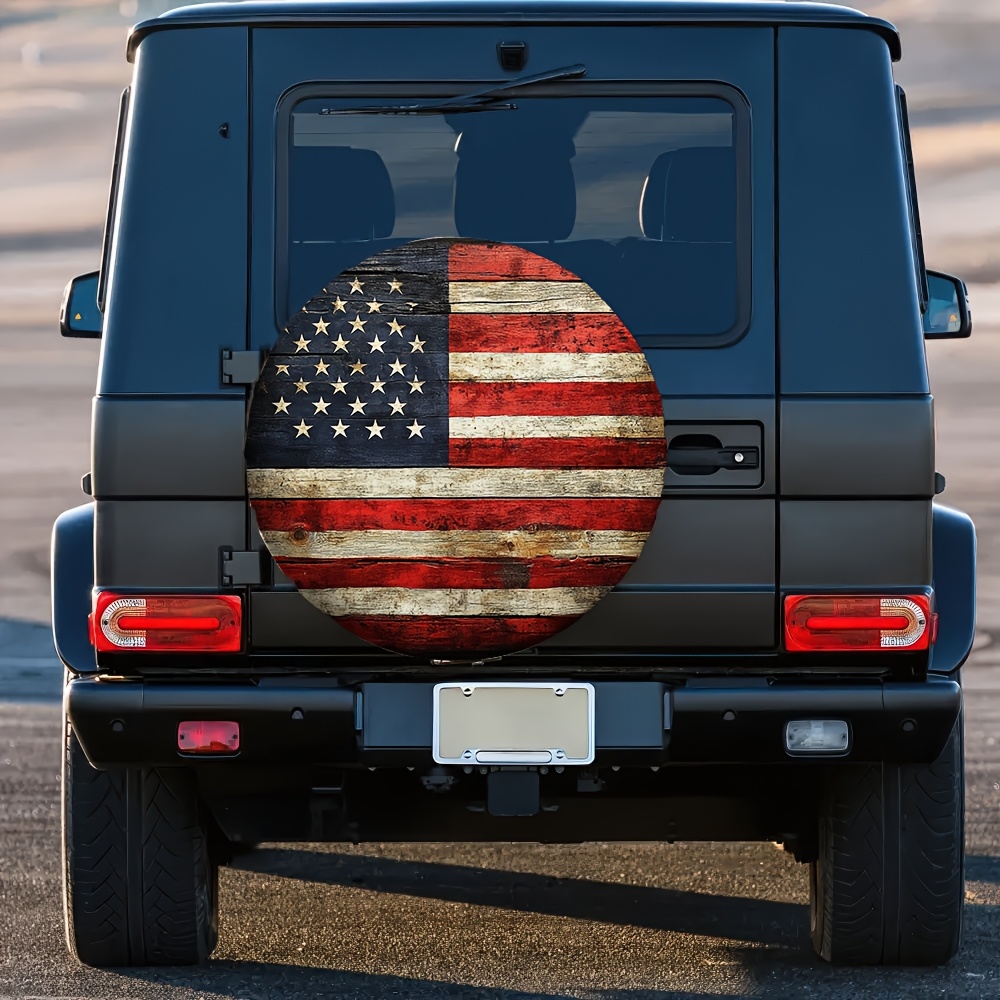 Rustic American Flag Tire Cove - Outdoor Adventure Jeep review and price