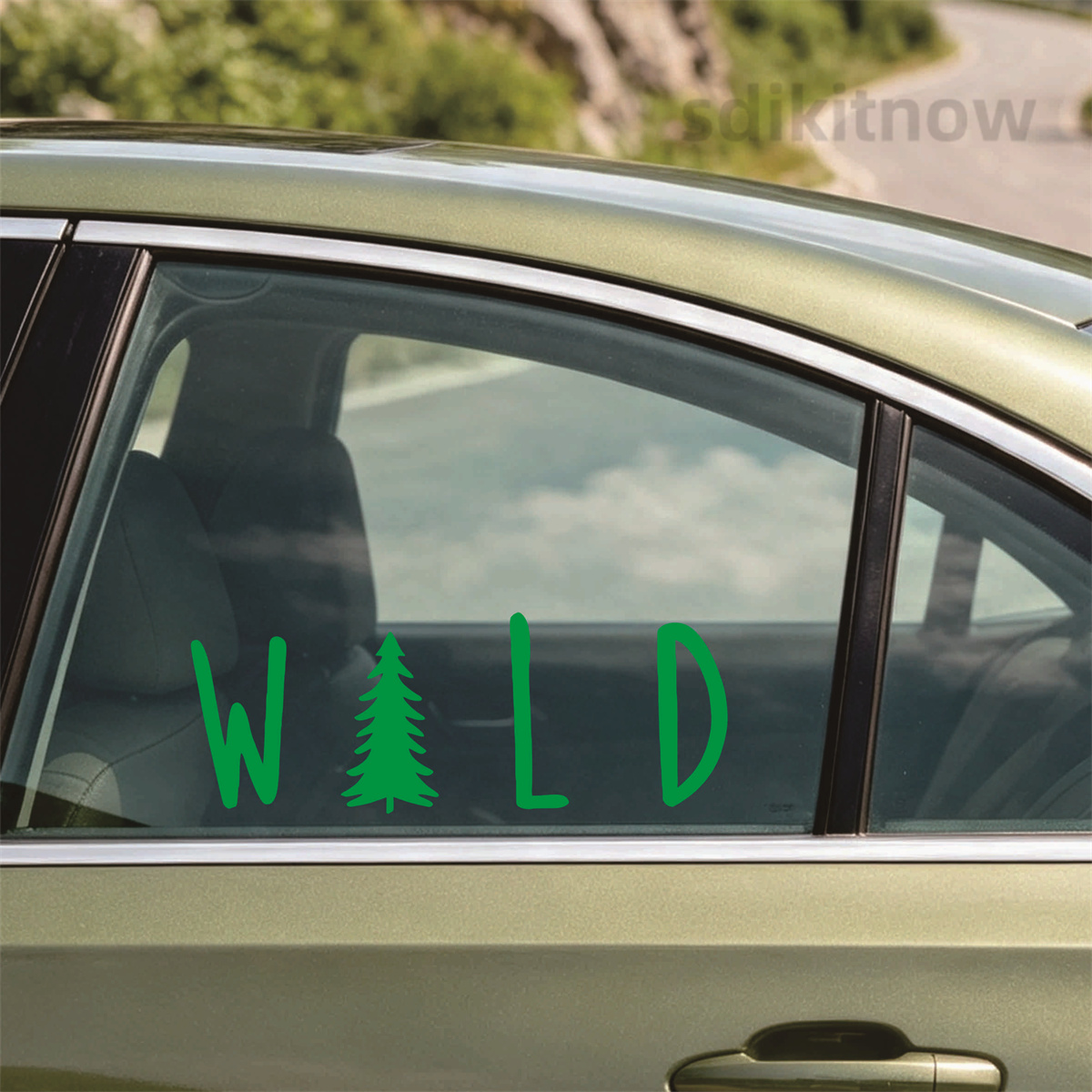 Wild Pine Tree Vinyl Car Stick - Outdoor Adventure Jeep review and price