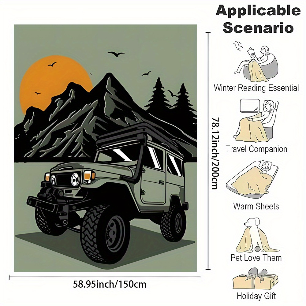 Cozy Camping Jeep Illustration - Outdoor Adventure Jeep review and price